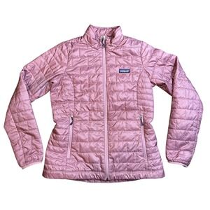 Patagonia Nano Puff Insulated Jacket Pink/Rose Lightweight Quilted Zip Up W Sz M